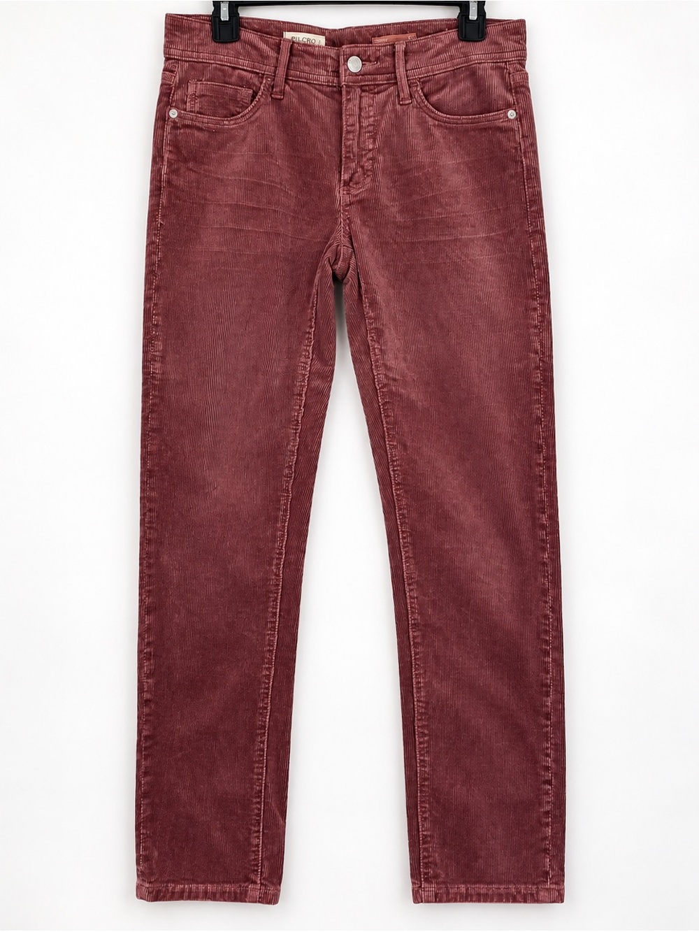 Anthropologie Pilcro Slim Boyfriend Corduroy Pants Rose Mauve 25